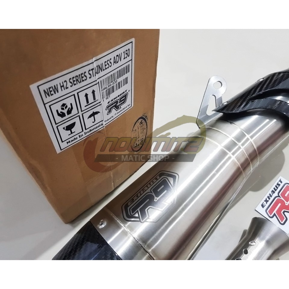 Knalpot Racing R9 H2 SS ORI Full System Free DB Killer Honda ADV 150