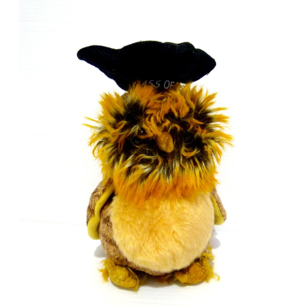 Boneka Burung Hantu Owl Smartest Original TY Beanies 10yrs Boneka Wisuda