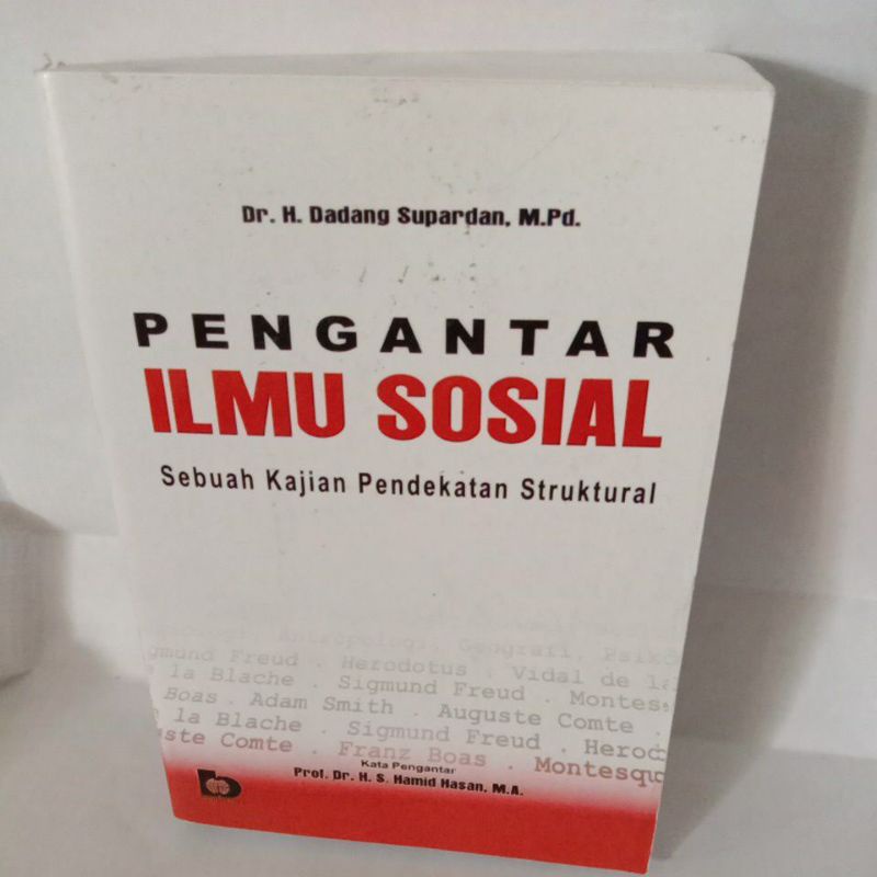 

PENGANTAR ILMU SOSIAL sebuah kajian pendekatan struktural By H. Dadang supardan