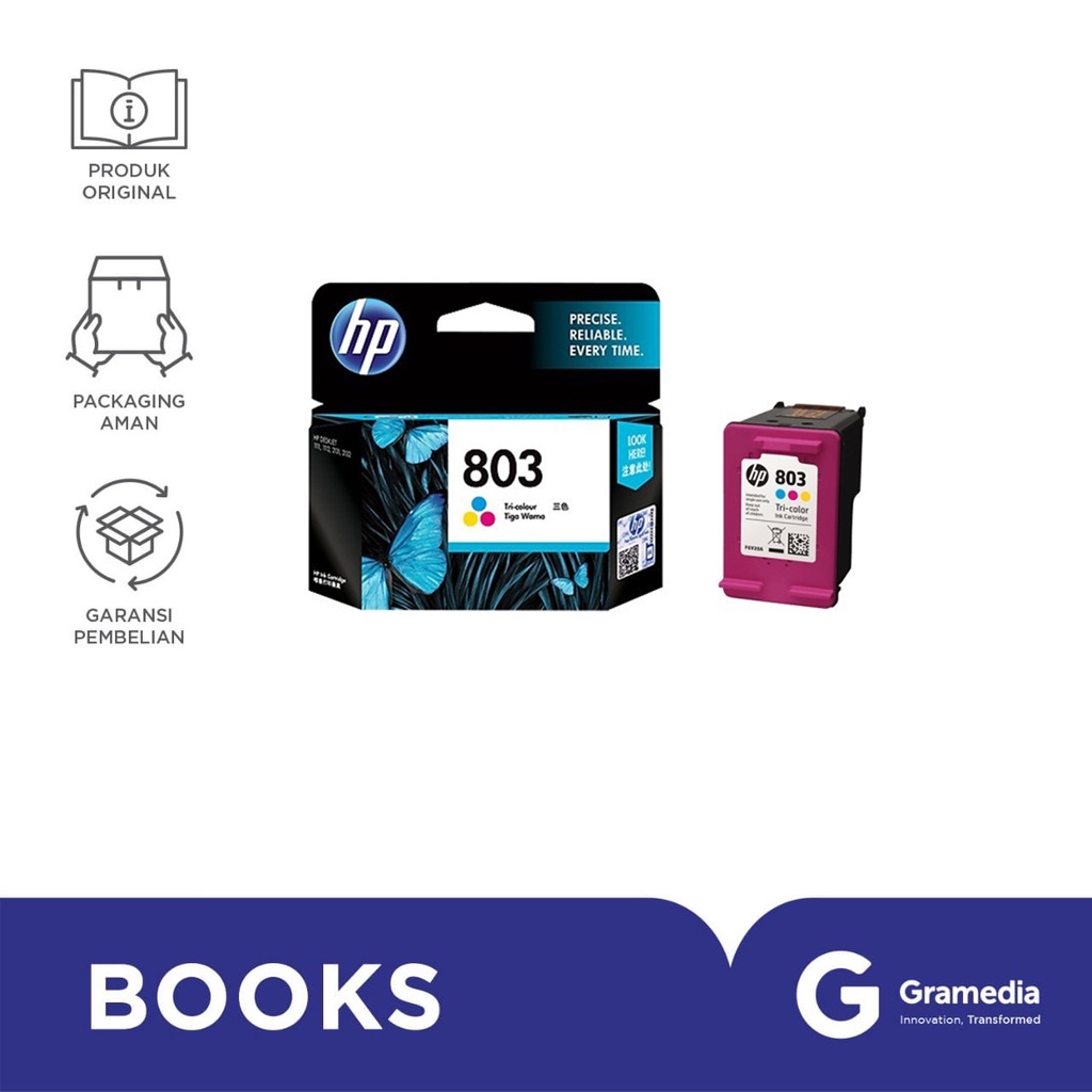 Gramedia Bali - Hp Ink 803 Color