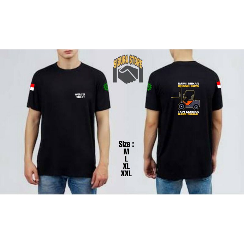 kaos baju OPERATOR FORKLIFT salam sodok/salam 2garfu kaos baju otomotif
