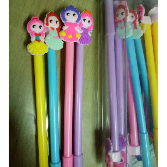 

Pulpen gel fancy princess/ Atk/ alat tulis