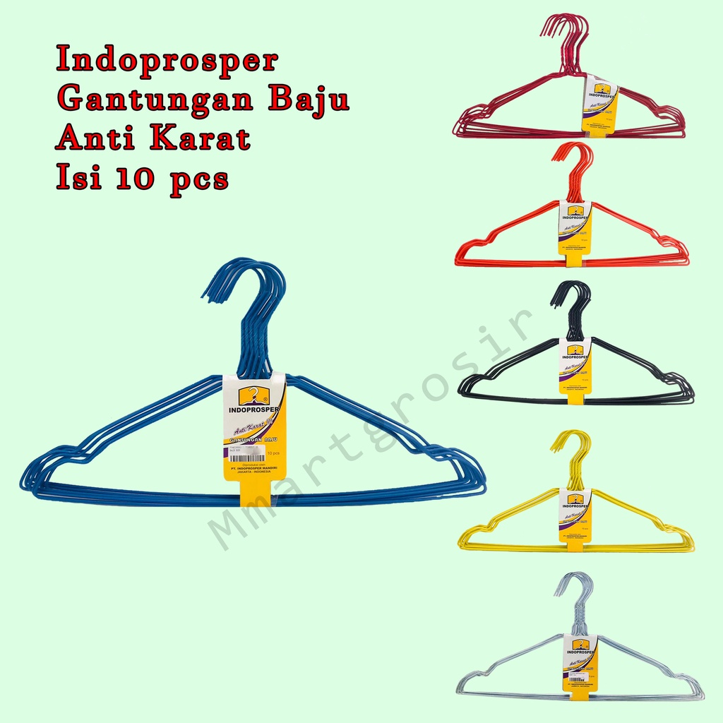 Indoprosper / Gantungan Baju  / Anti Karat /  Isi 10 pcs