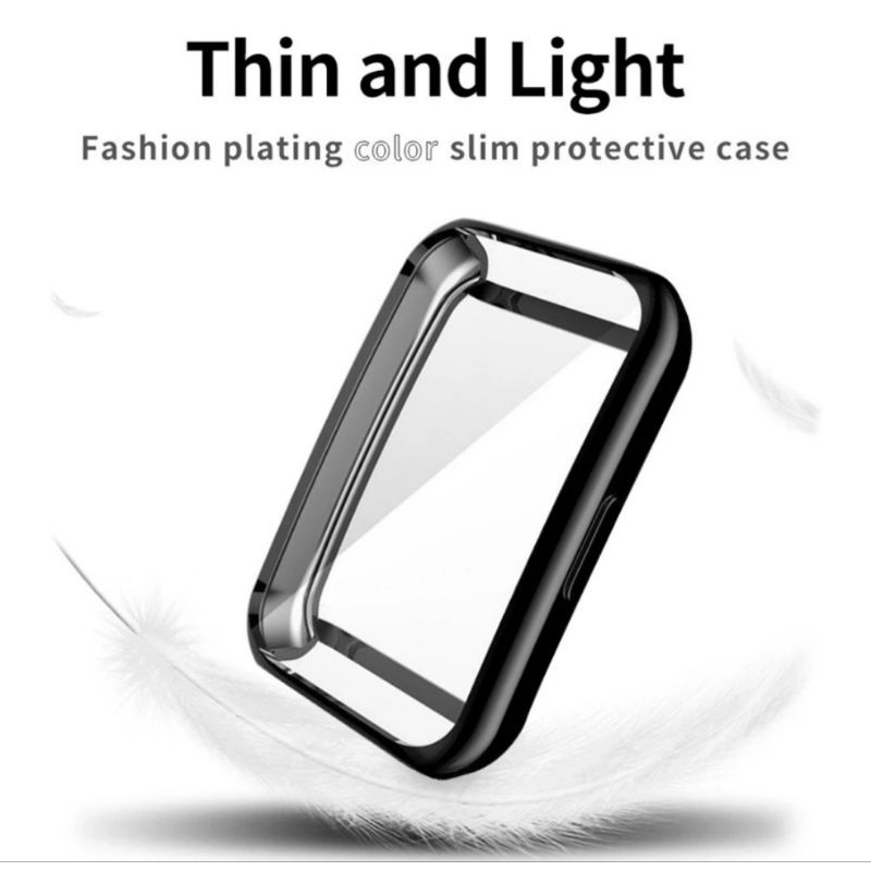 BUMPER TPU CASE HUAWEI BAND 7 SOFT SILICONE SILIKON SHELL CASING COVER BODY SCREEN PELINDUNG ANTI GORES LAYAR HUAWEI BAND 7 6 PRO PROTECTOR FULL BODY SCREEN SCREEN GUARD LCD HUAWEI BAND 7 6 PRO SOFT SILICON