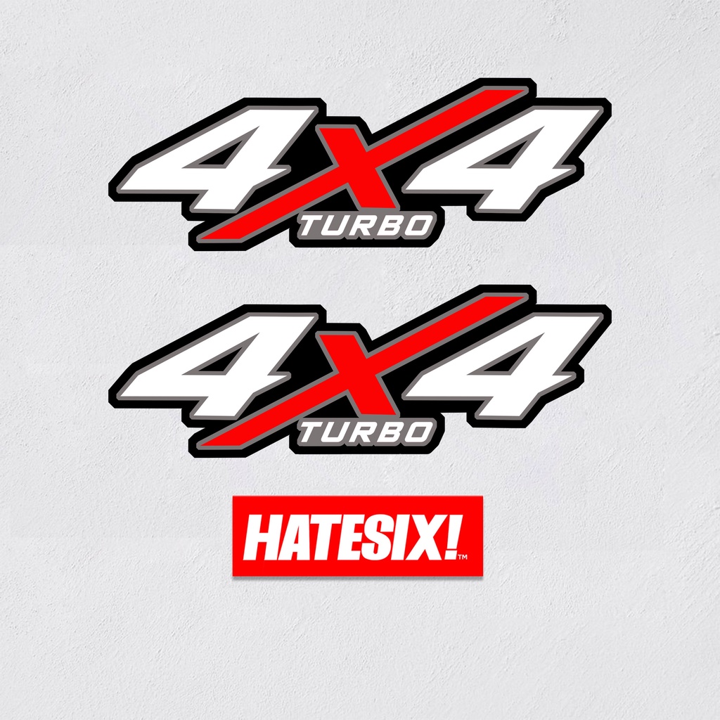 Sticker Stiker Decal OffRoad  Winch 4x4 4 x 4 Turbo hatesix