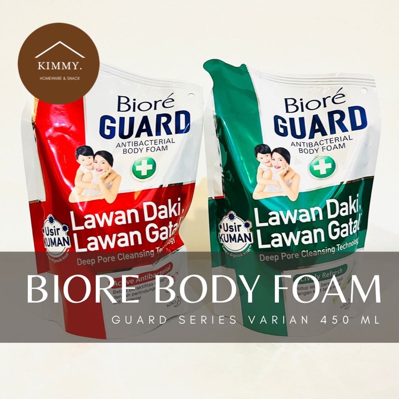 BIORE GUARD 450 ML / BIORE BODY WASH / BIORE BODY FOAM / SABUN MANDI / SABUN CAIR / SABUN KESEHATAN 