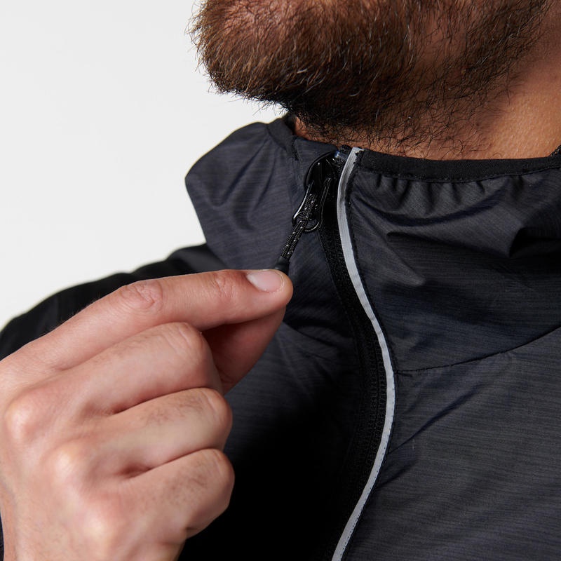 Decathlon KALENJI JAKET BERLARI PRIA RUN RAIN - ABU-ABU - 8394759