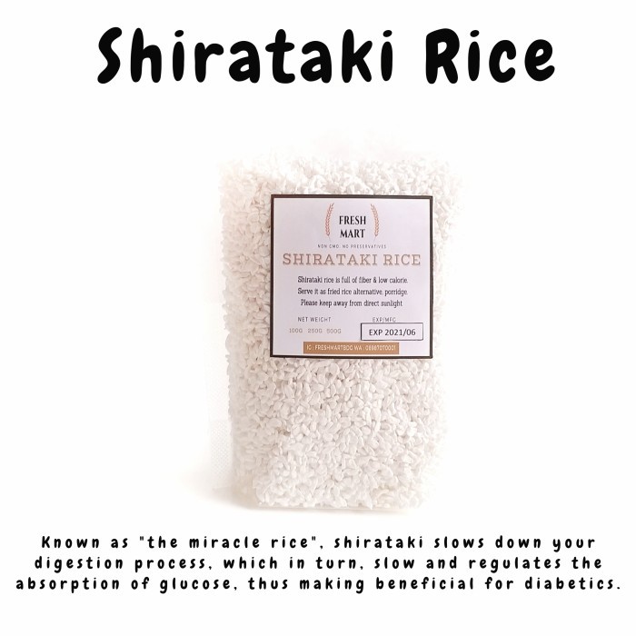 

540ffiepp Shirataki Konnyaku Rice / Beras Shirataki 1Kg 244Q40112