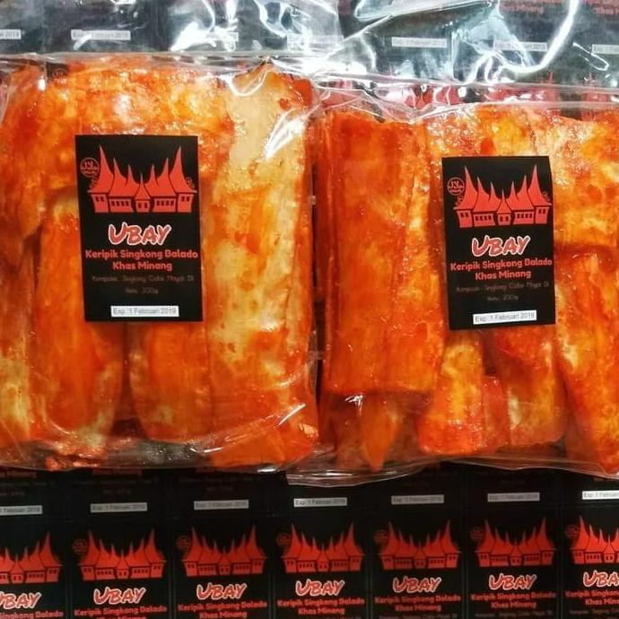 

KERIPIK KRIPIK SINGKONG MINANG BALADO PEDAS SANJAY UBAY 200G