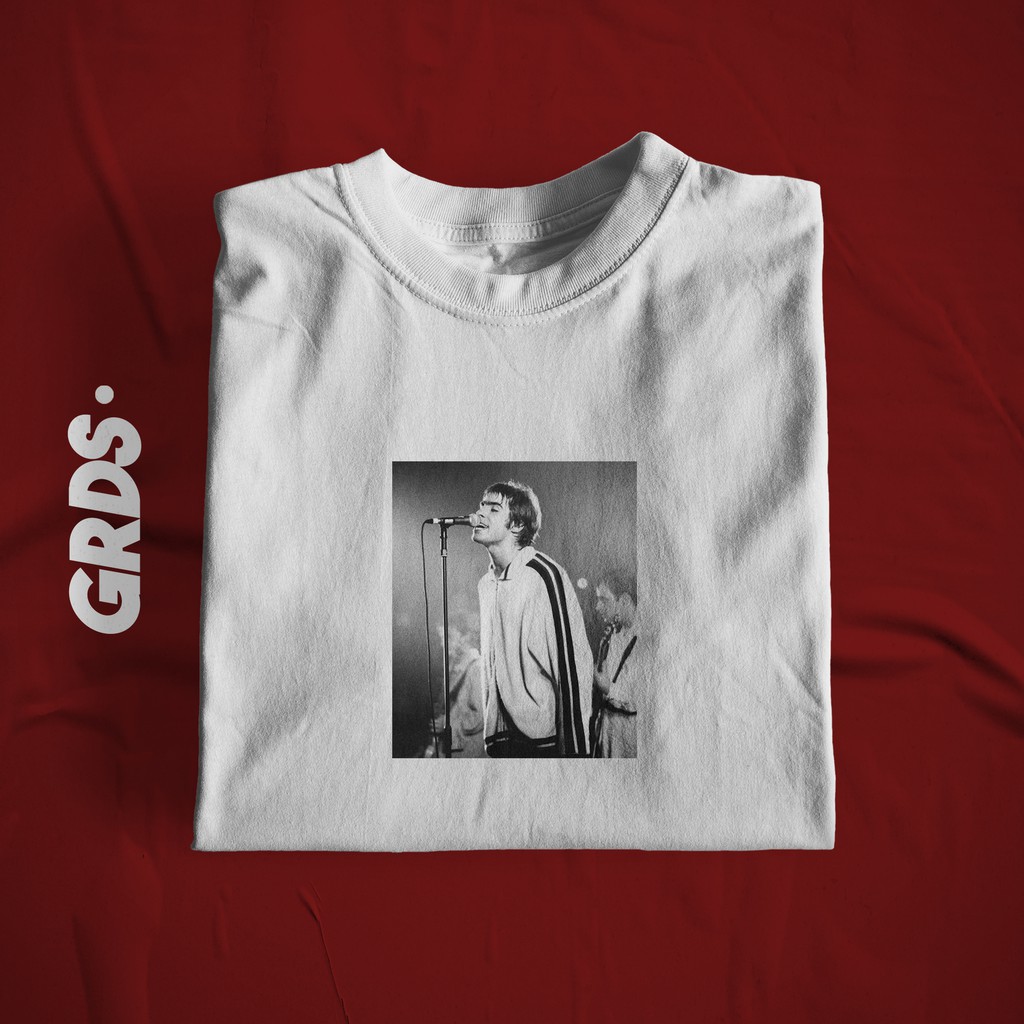 KAOS LIAM GALLAGHER OASIS / T-SHIRT LIAM GALLAGHER OASIS FREE STICKER