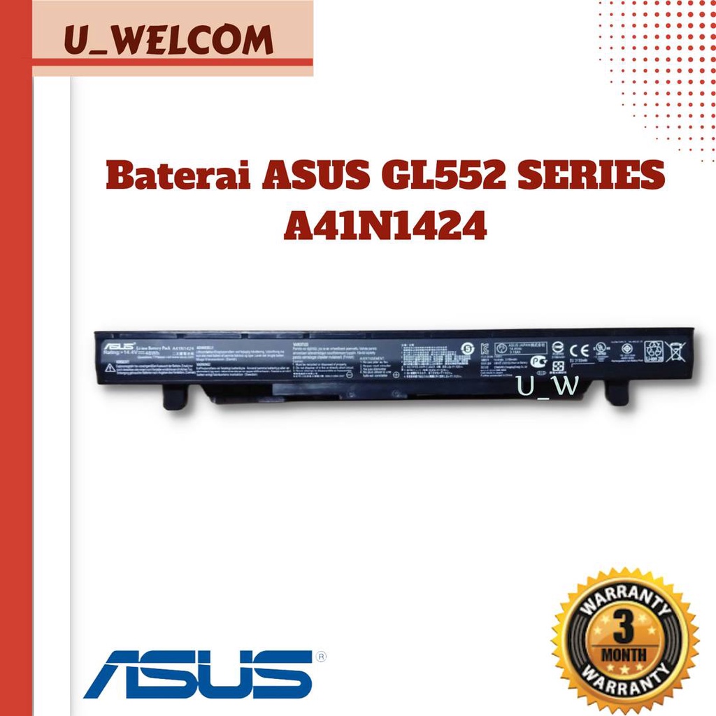 Baterai Asus ROG GL552 GL552V GL552VX ori