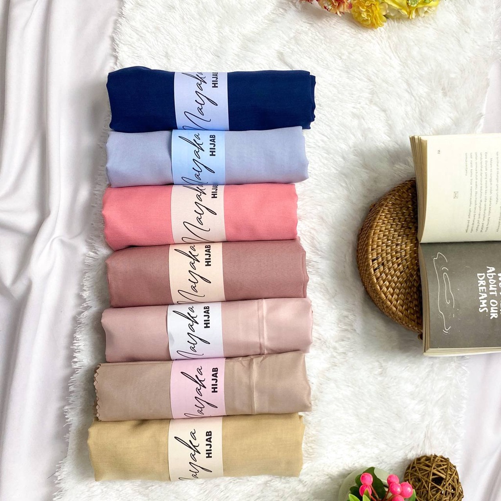 (KUALITAS BAGUS) SQUARE HIJAB SEGI EMPAT FINE / POLLYCOTTON / HIJAB SEGI EMPAT LASER / ANTI LETOY