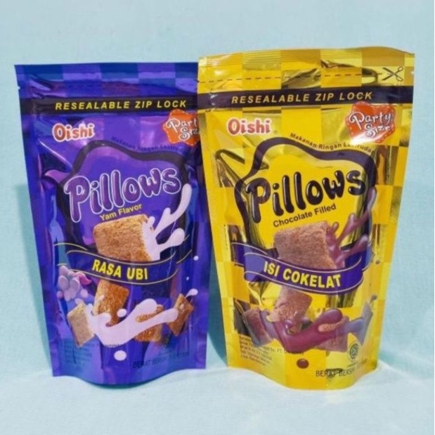 

OISHI PILLOWS 100GR KEMASAN ZIP LOCK ALL VARIAN