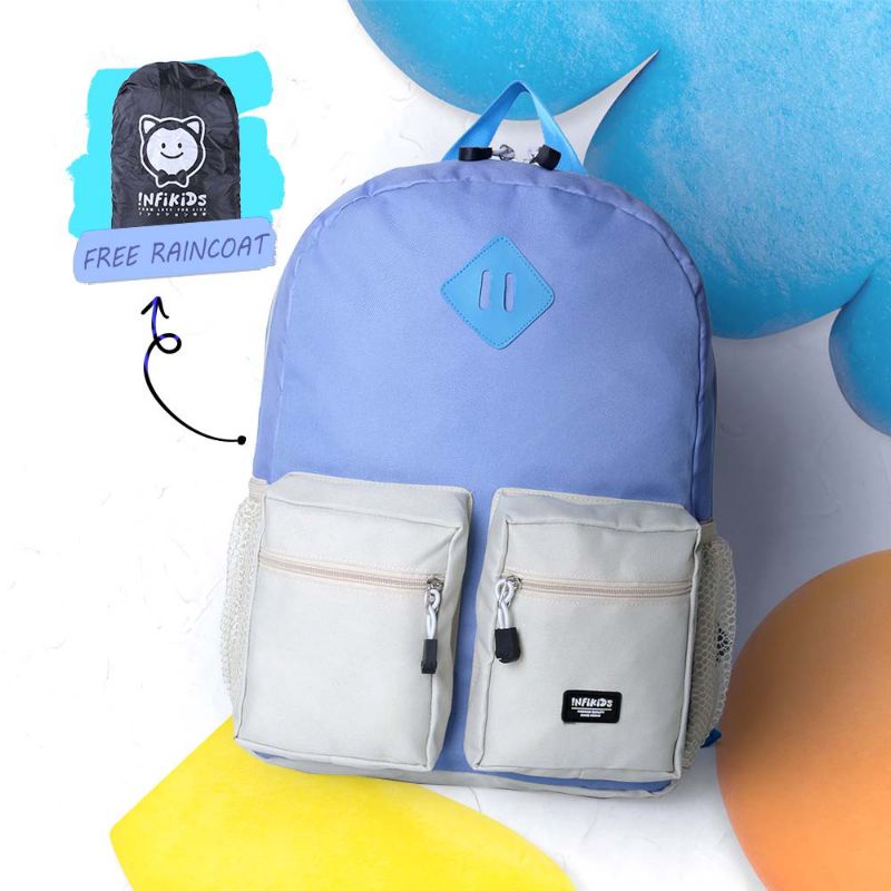 Tas Backpack Anak Cewek Biru Terbaru | Tas Ransel Anak Perempuan | Tas Gendong Anak Sekolah Premium Material