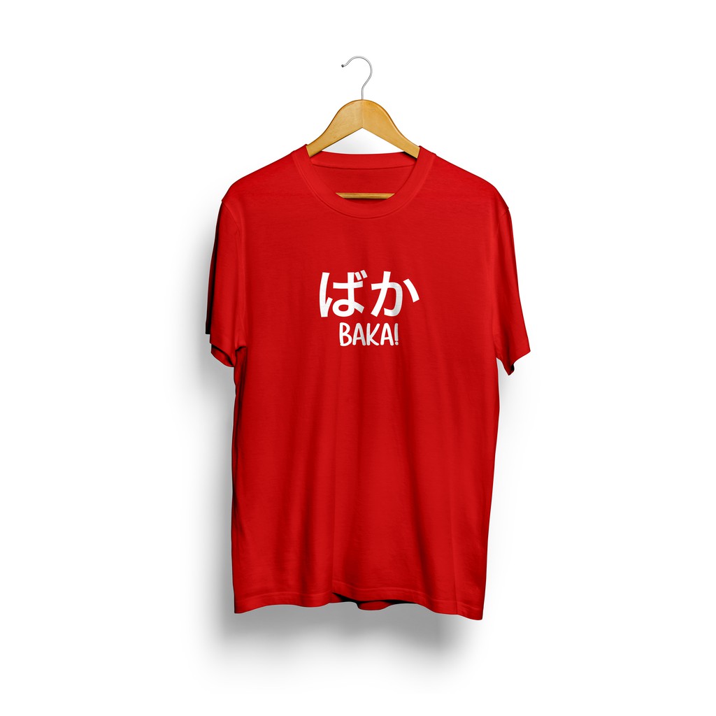 Kaos ANIME BAKA KATAKANA JEPANG / KAOS TUMBLR TEE ANIME JAPANESE CULTURE