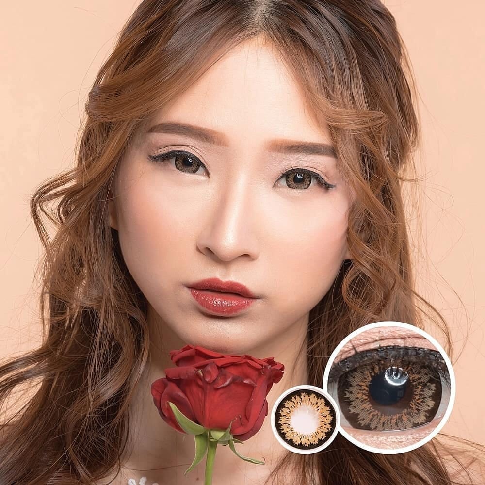 SOFTLENS FUZZY EOS MIMI S 325 DIAMETER 14.5 MM ( GREY NORMAL S.D -10.00 )