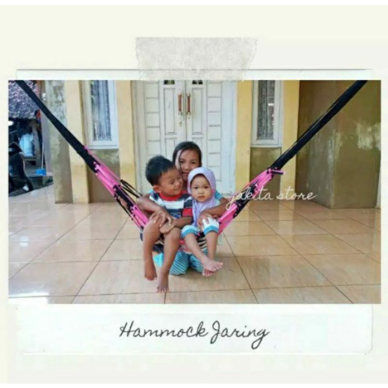 Hammock jaring ayunan tali ayunan anak dewasa