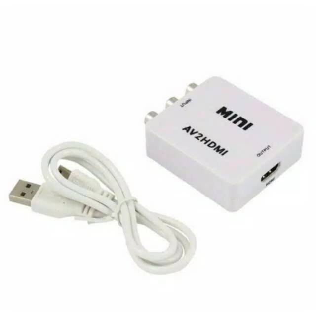 CONVERTER HDMI TO AV RCA ORIGINAL FULL HD 1080P/ KONEKTOR