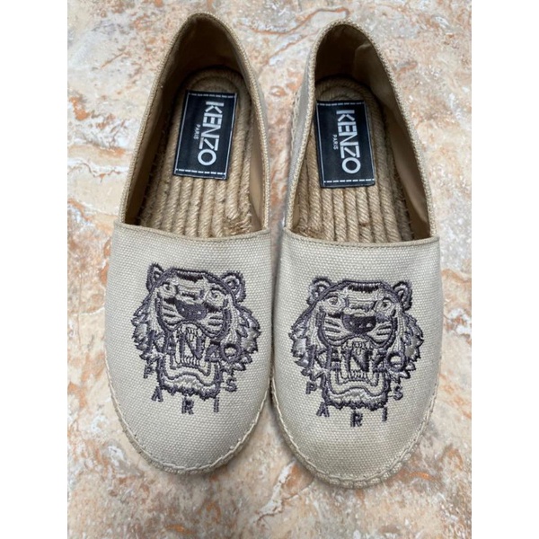 PL PRELOVED SEPATU KENZO ESPADRILLES BROKEN WHITE