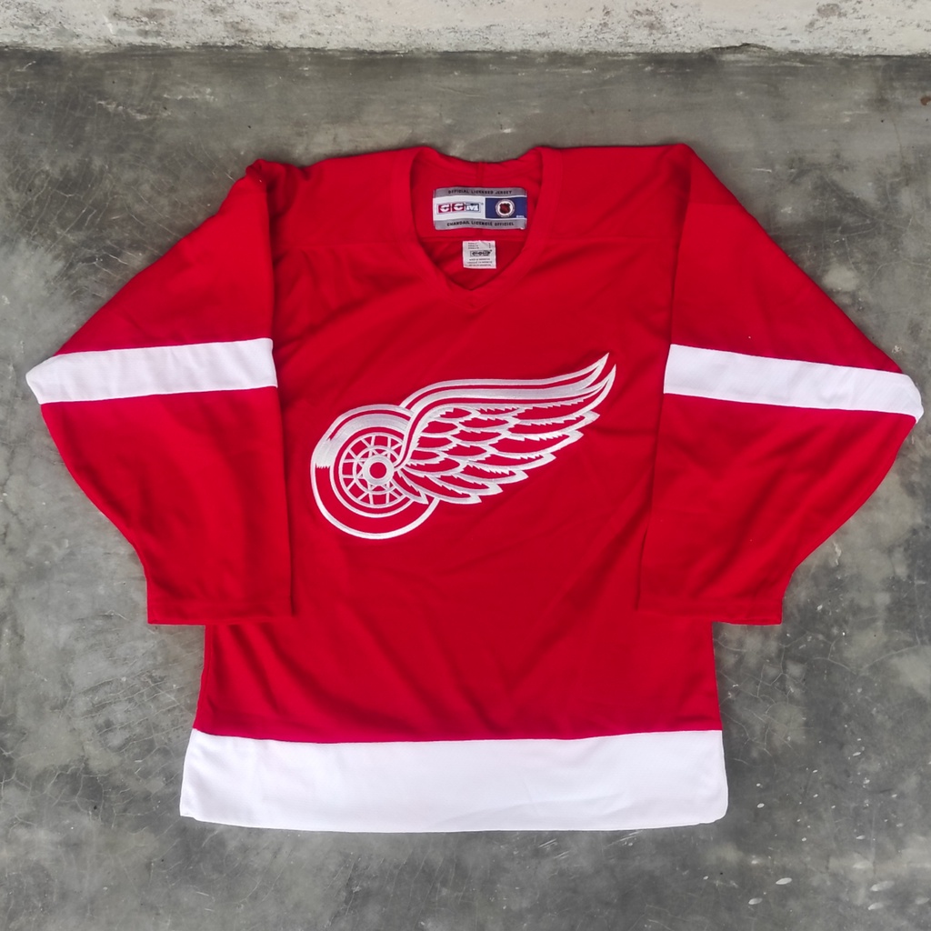 Jaket vintage celana kaos varsity sukajan hoodie crewneck second Detroit Red Wings NHL Team Starter
