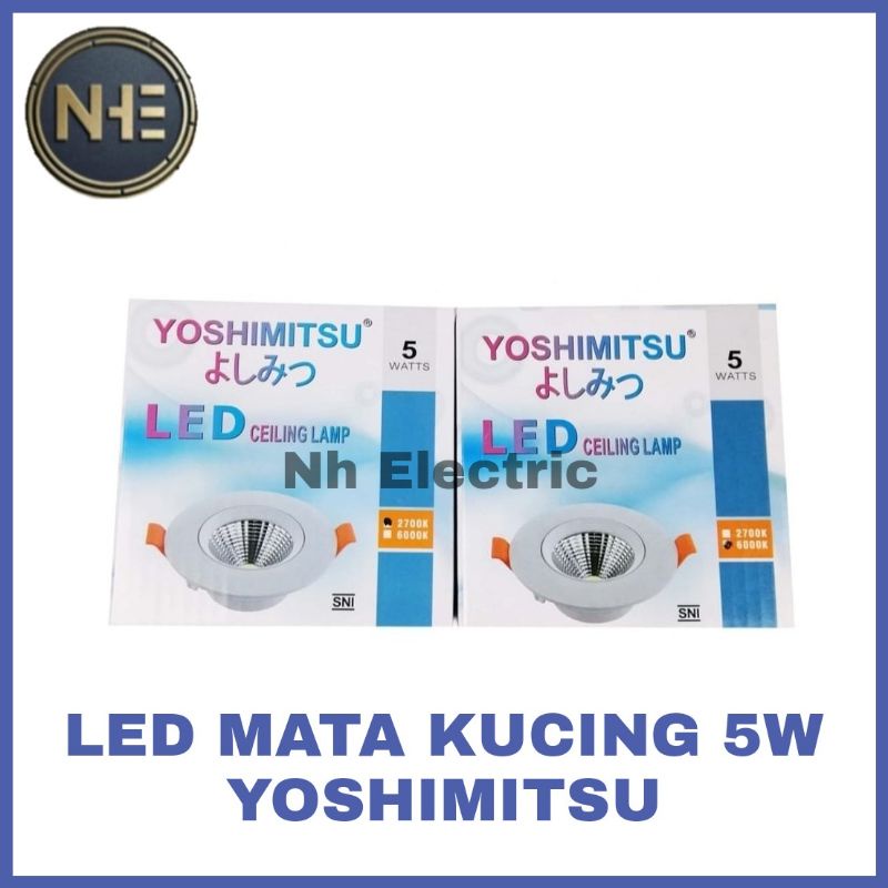 Led Ceilling Lamp 5Watt IB Kuning Yoshimitsu - Downlight Spot 5 Watt Inbow Yellow Yoshimitsu Slim Tipis 2,5Inc