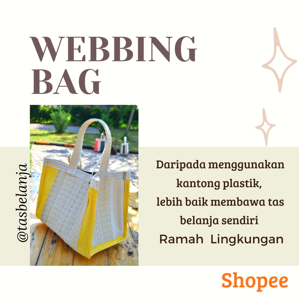 Lebih Kuat, Tas Belanja, Tas Hajatan, Webbing Bag, Tas Belanja Malang Ukuran Besar