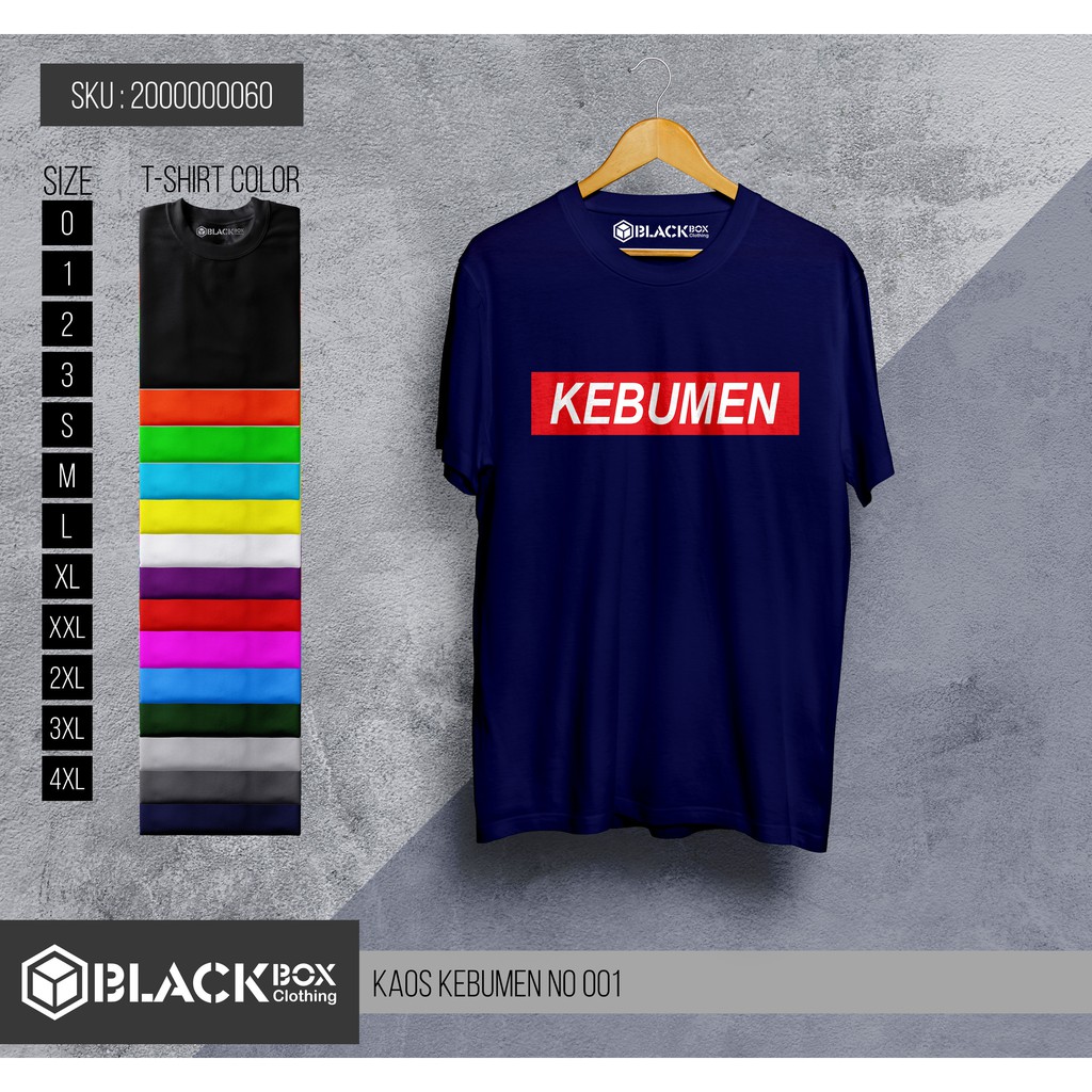 Kaos Kebumen - Kaos Baju Pakaian Kebumen Premium Quality