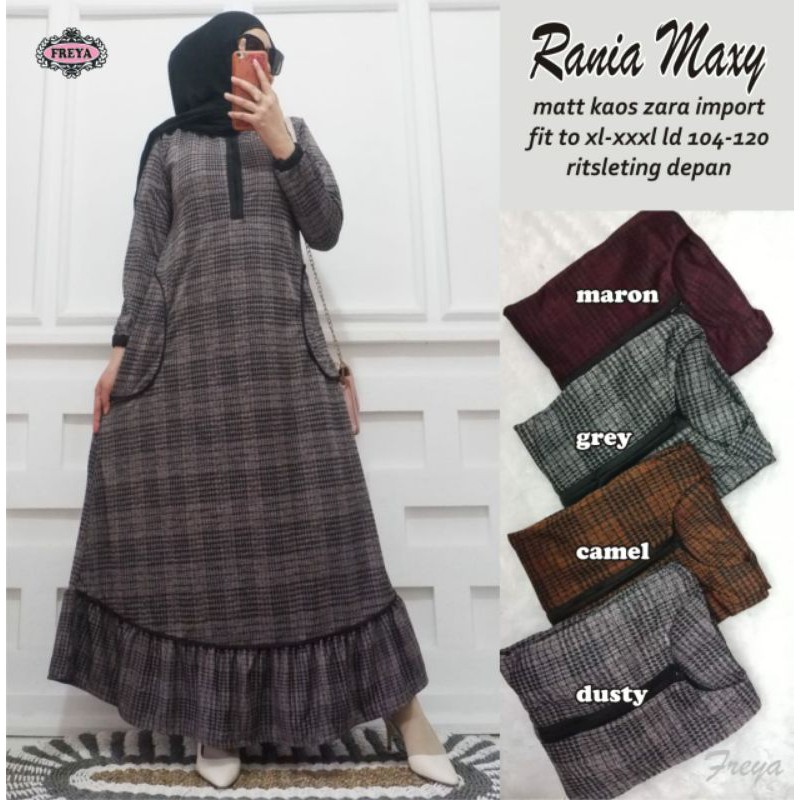 Rania Maxy By:Freya/Maxy/Dress/Gamis/Dress Muslim/Pakaian Muslim Wanita