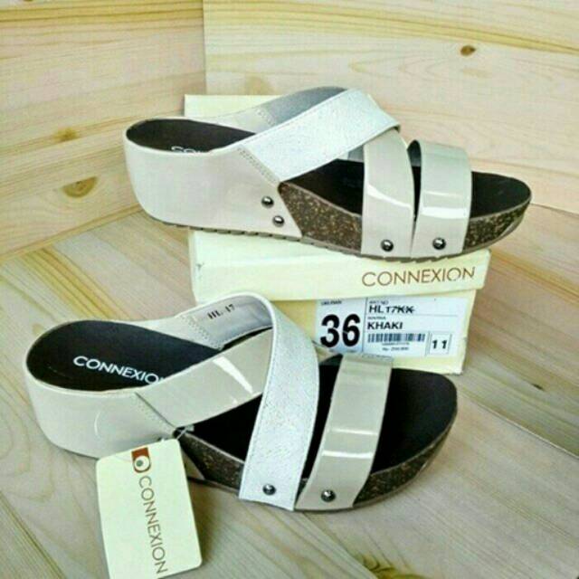 SEPATU SANDAL WANITA WEDGES CONNEXION ORI BRAND MATAHARI