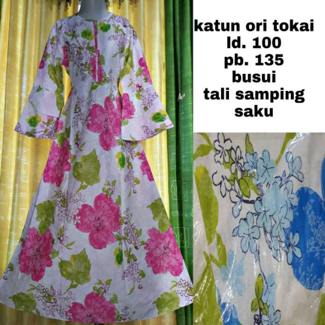 Gamis katun jepang ori