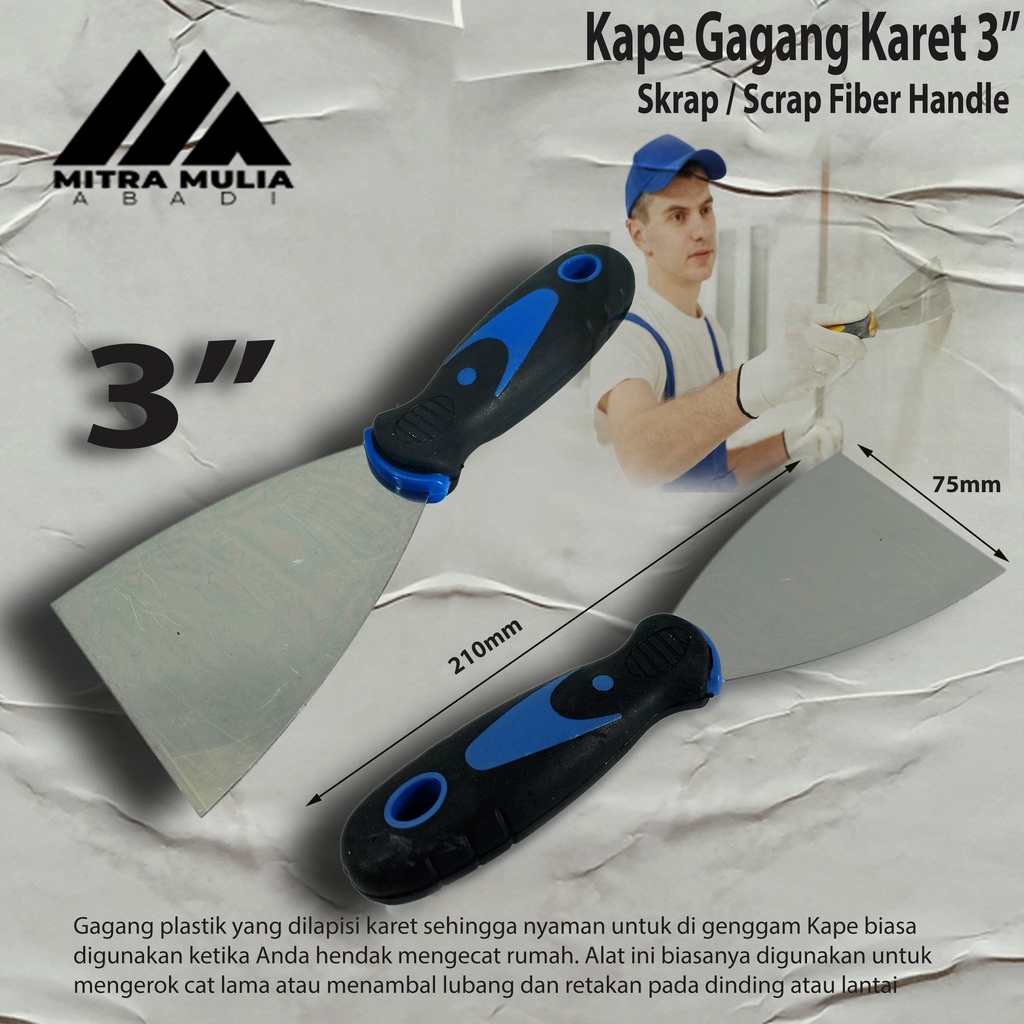 Skrap / Kape Gagang Karet 3&quot;