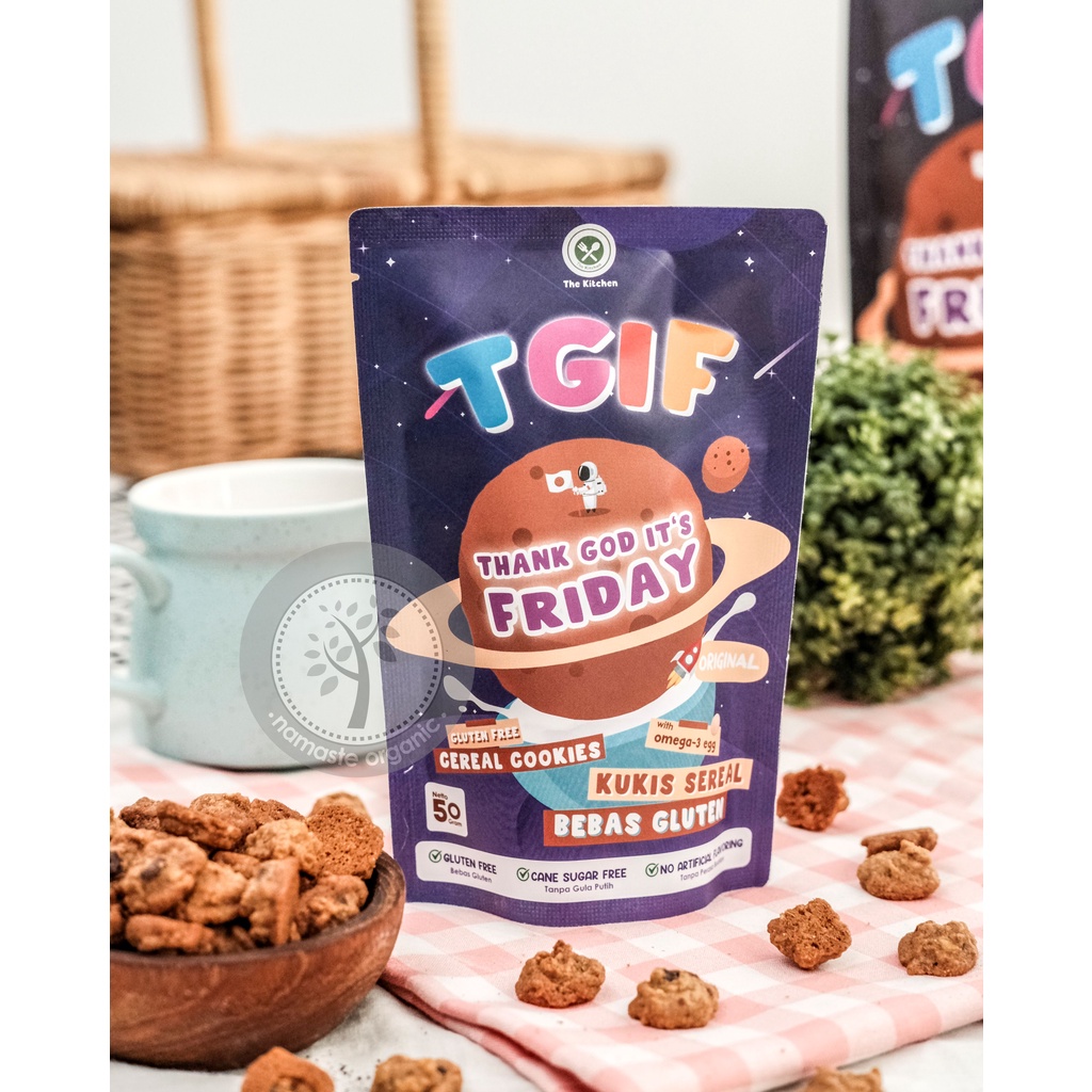 

TGIF CEREAL COOKIES GLUTEN FREE - ORIGINAL 50GR