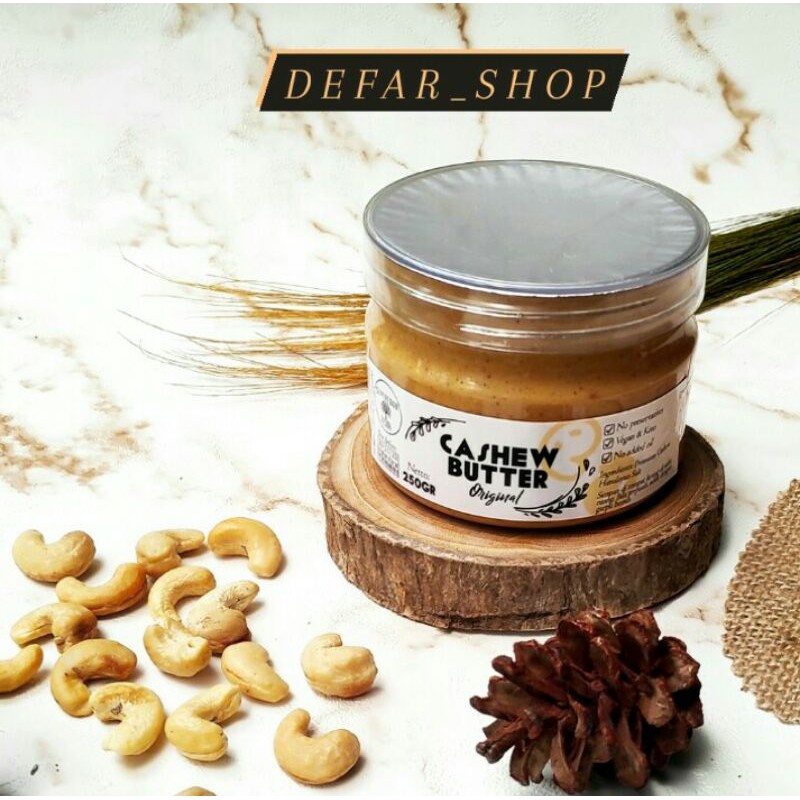 

Selai Kacang Mente 250GR Original/ Cashew Butter/ Selai Roti/Selai Diet/Butter/Selai