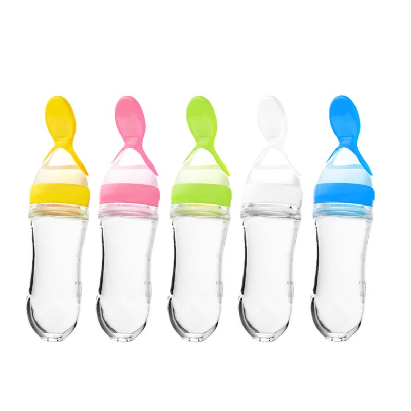 Botol Dot Silicone Sendok Makan Bayi BPA FREE