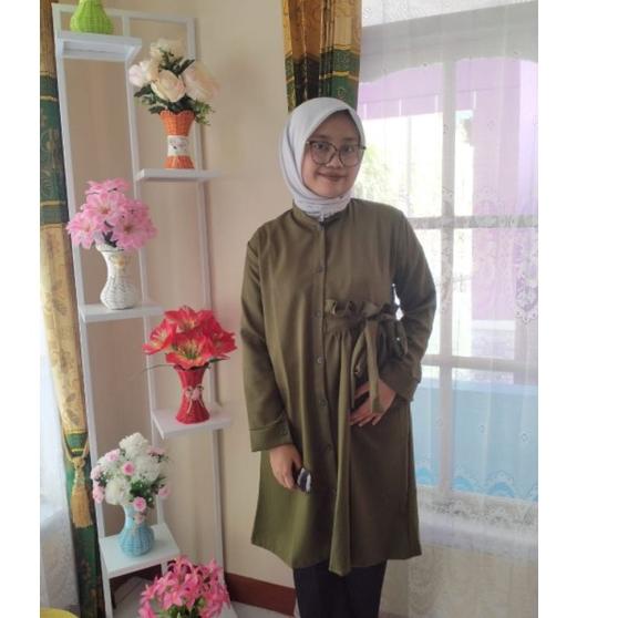 Paling Diminati.. BAJU TUNIK DEMORE KEKINIAN/ TUNIK BUSUI/BAYLE DAYLE KERUT /JUMBO SIZE