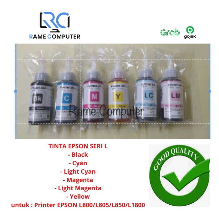 Tinta EPSON L800 L805 L850 L1800 Loose Pack After Market