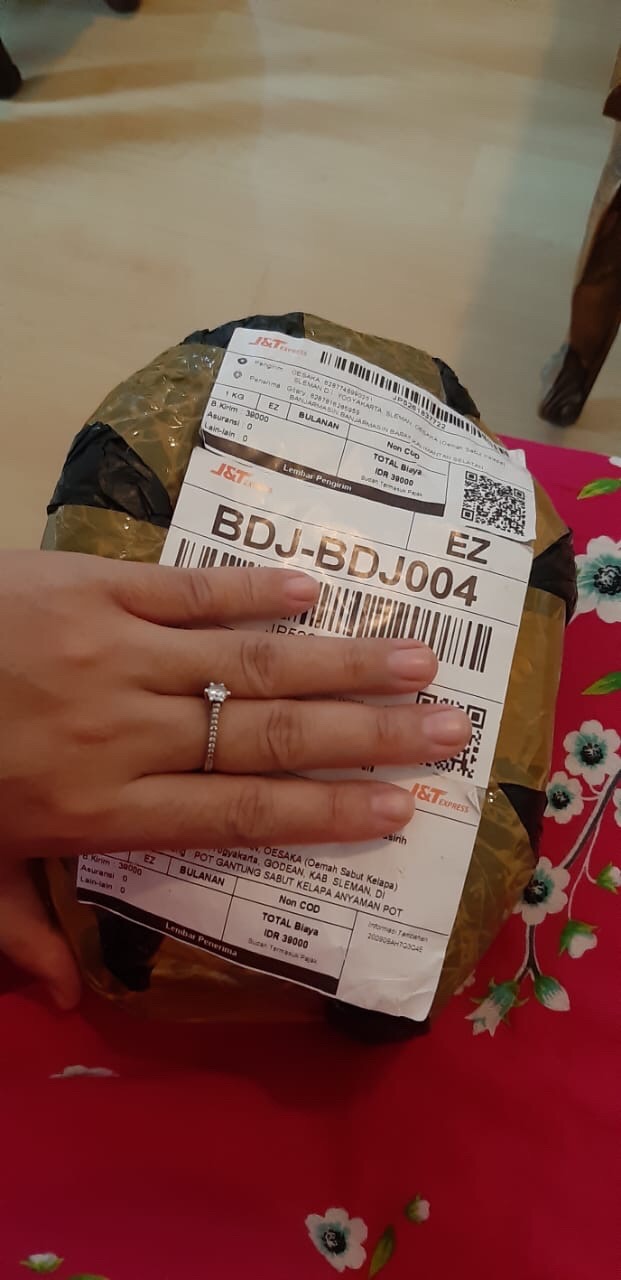 Pot Gantung Sabut Kelapa Anyaman Pot Anggrek Pot Tanaman