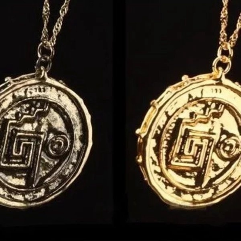 Viking tengkorak liontin kalung pria / aksesoris perhiasan