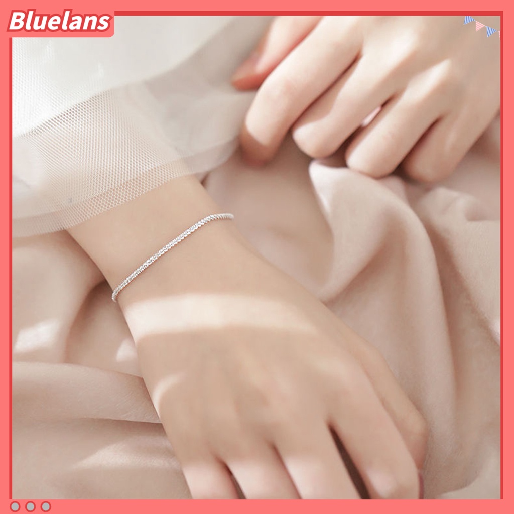 Bluelans Bracelet Shiny Surface Highly Polished Compact Women Bracelet Jewelry Collection Beauty Accessories