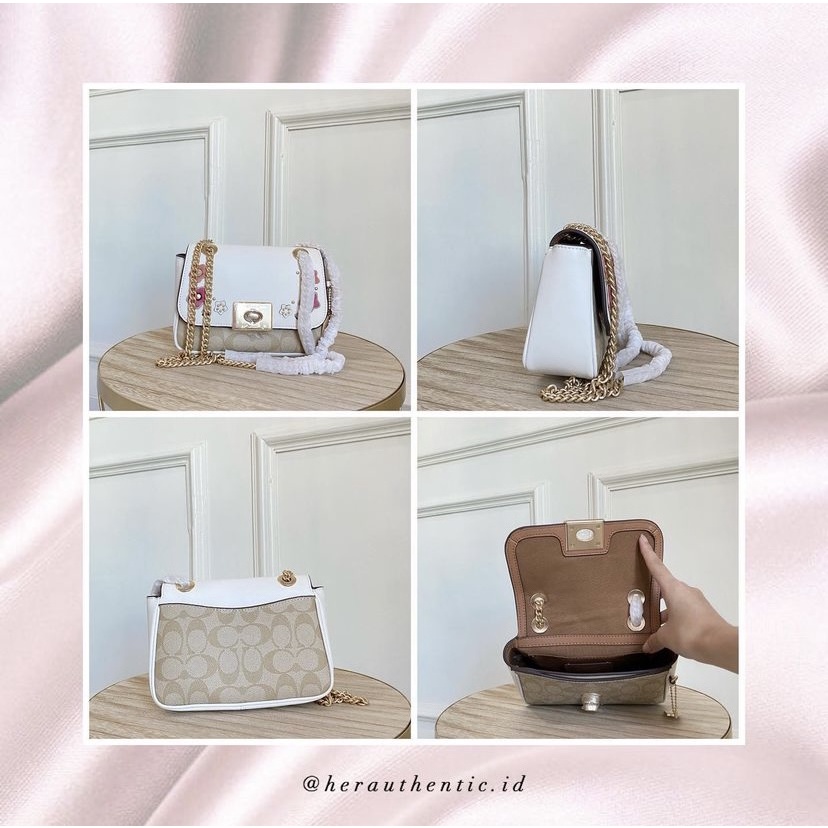 Coach Signature Floral Aplique Mini Cassidy