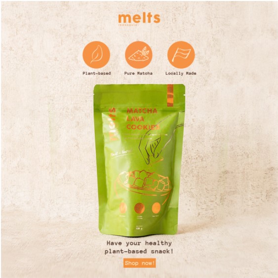 

MELTS Matcha Lava Cookies Pouch 120g