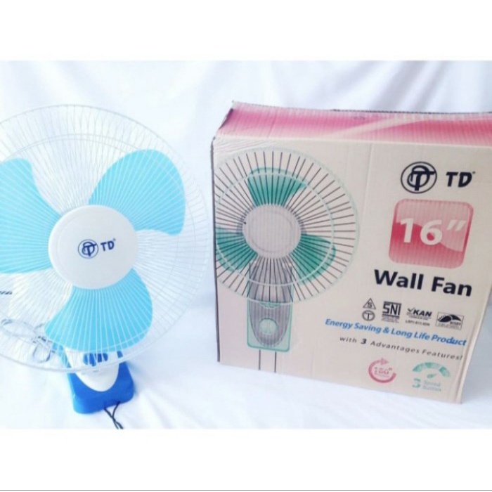 Td Wall Fan 16 Kipas Angin Dinding Tembok Dan Meja Kipas 16