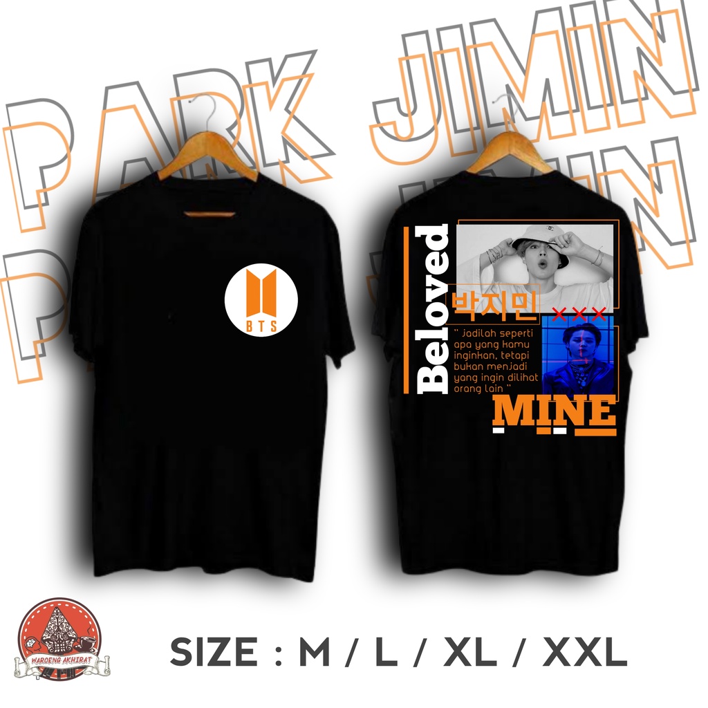 KAOS DISTRO KEREN - KAOS BTS PARK JIMIN  - T SHIRT BAJU DISTRO PRIA WANITA ORIGINAL