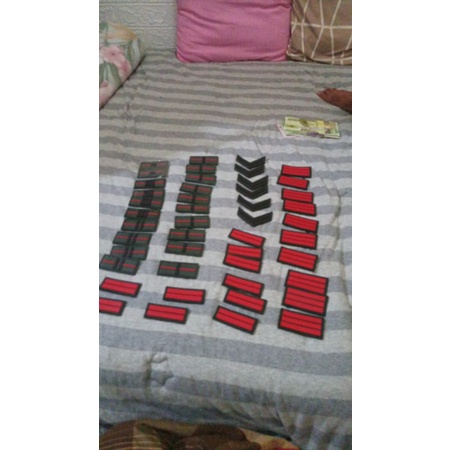 patch rubber pangkat lengan tni polri sipil kerah pdl custom sesuai pesanan