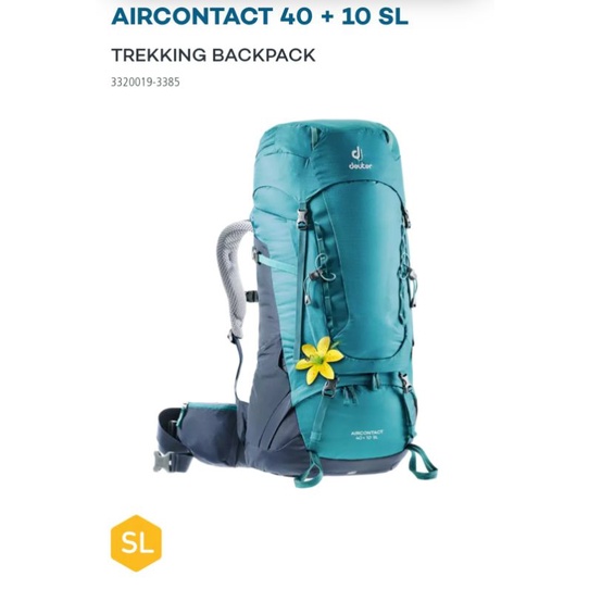 DEUTER AIRCONTACT 40+10 SL ORIGINAL FREE RAINCOVER