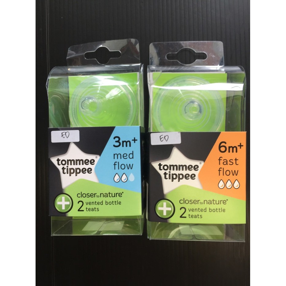 Nipple Dot Tommee Tippee Closer To Nature Vented Bottle 3M+, 6M+