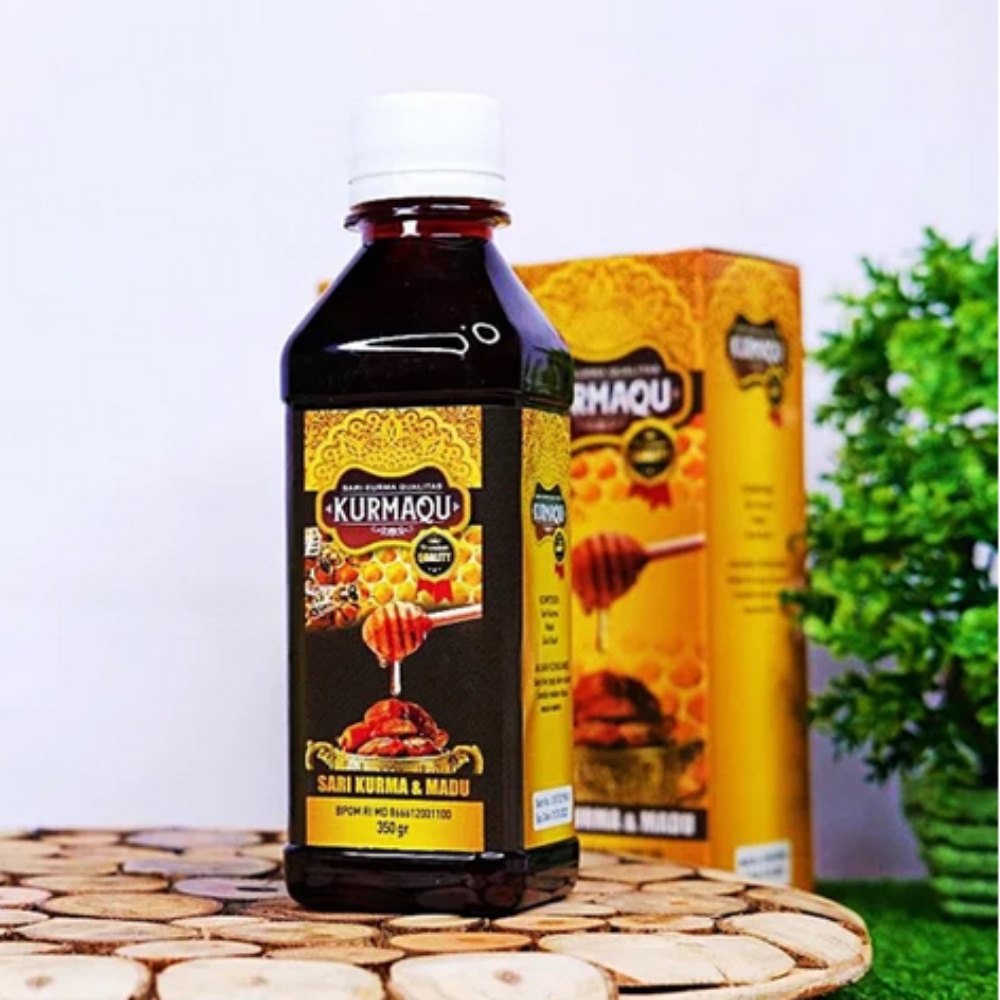 KurmaQu - Obat Penambah Darah Ibu Hamil Alami, Penambah Tenaga, HB Vitamin Kurma Madu Asli 100% Original