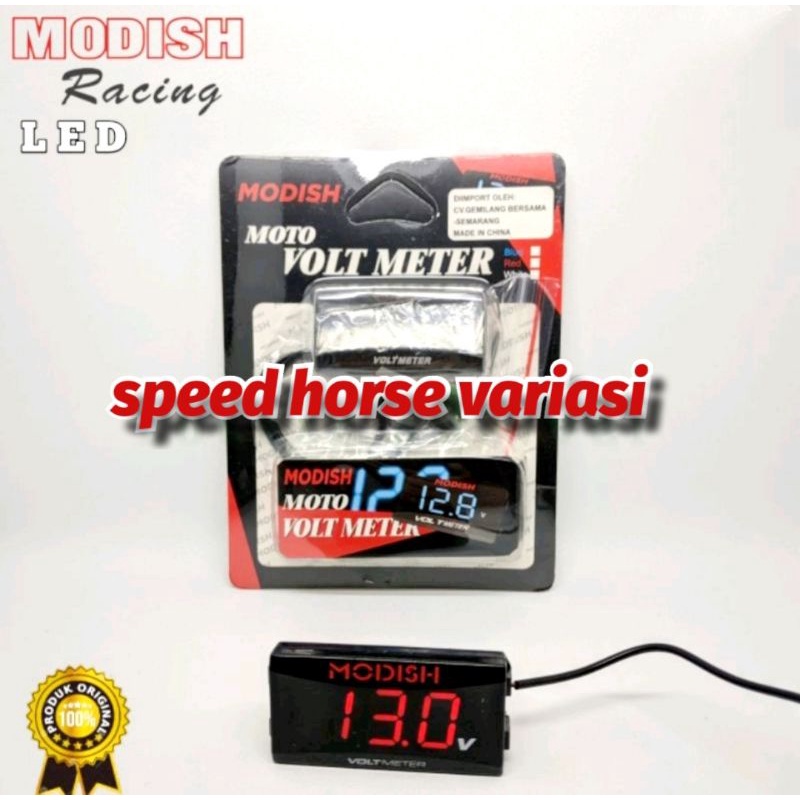 Volt meter meter Aki Digital alat pengukur Aki motor LED Real pict