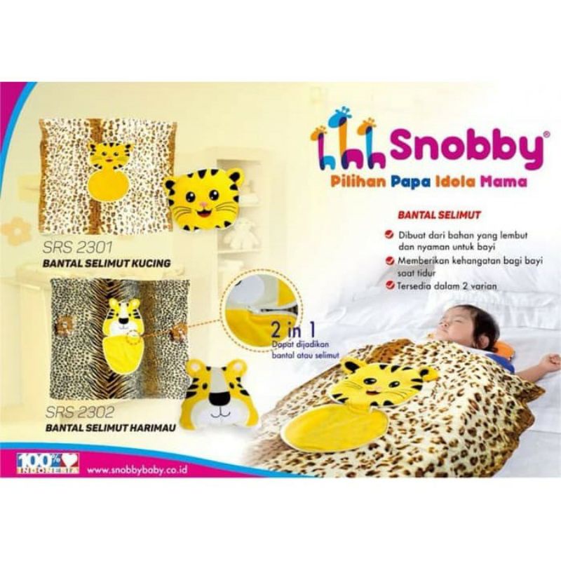 Snobby Bantal Selimut Harimau dan Kucing SRS2301 / SRS2302