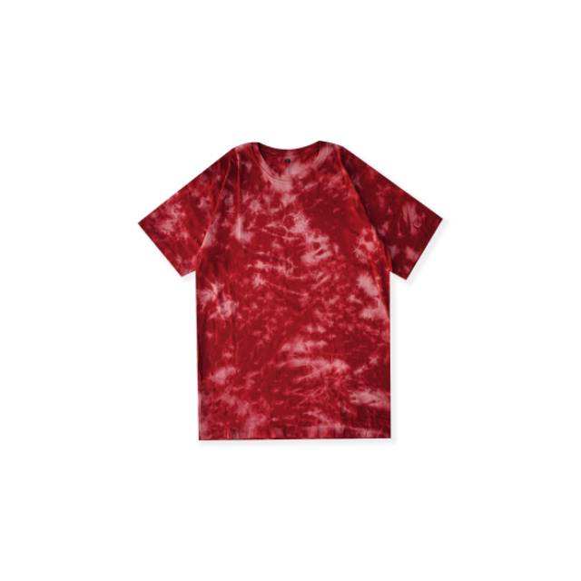 Kaos Tie Dye Merah Abstrak